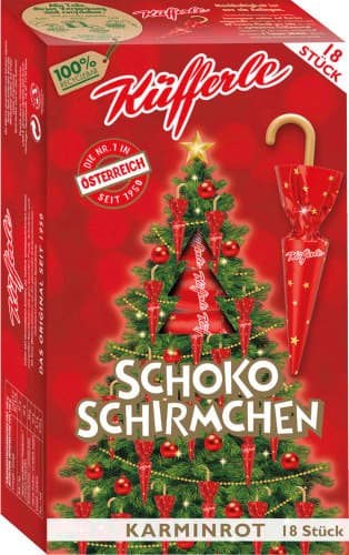 Küfferle Schokoschirmchen rot