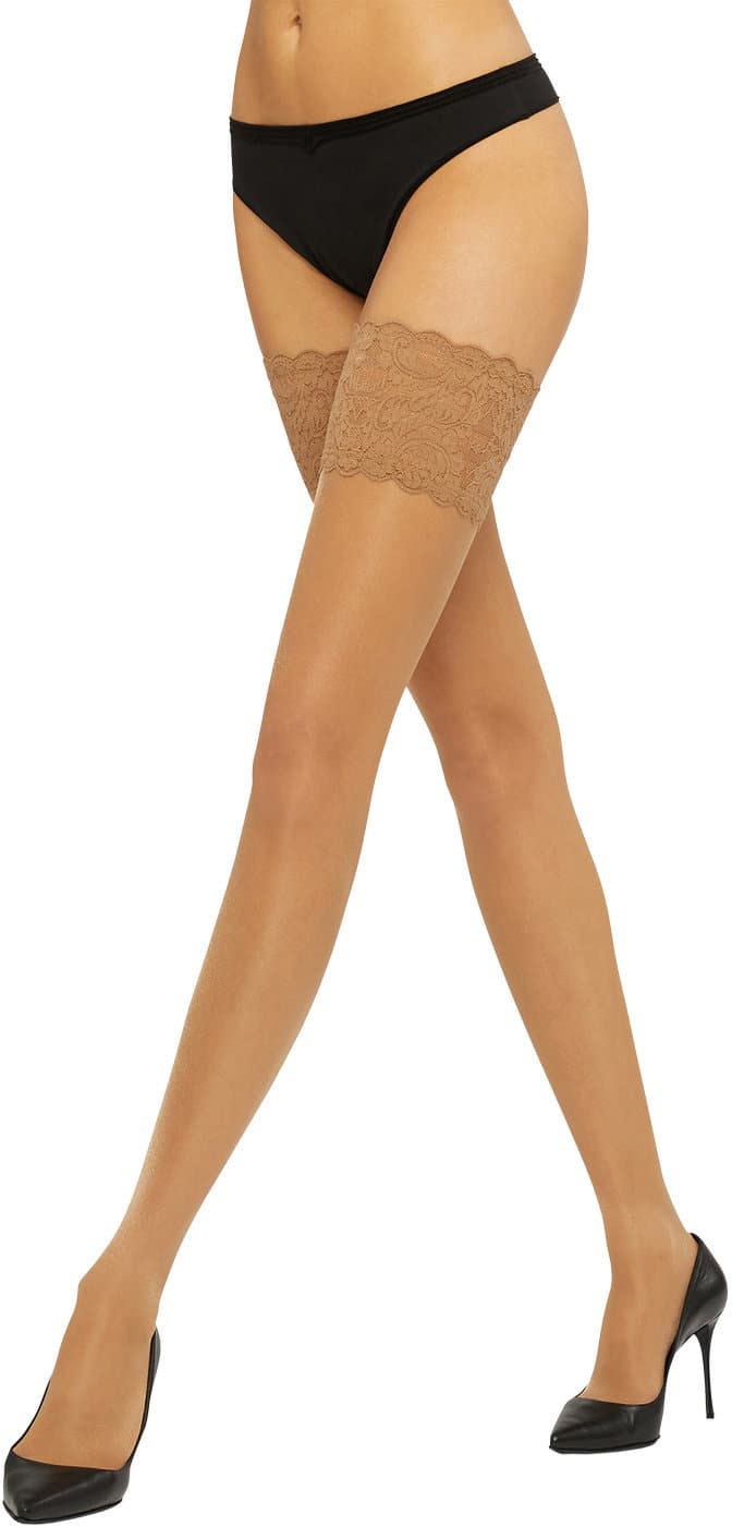 Wolford Damen Halterlose Strümpfe Satin Touch Stay-Up 20 DEN