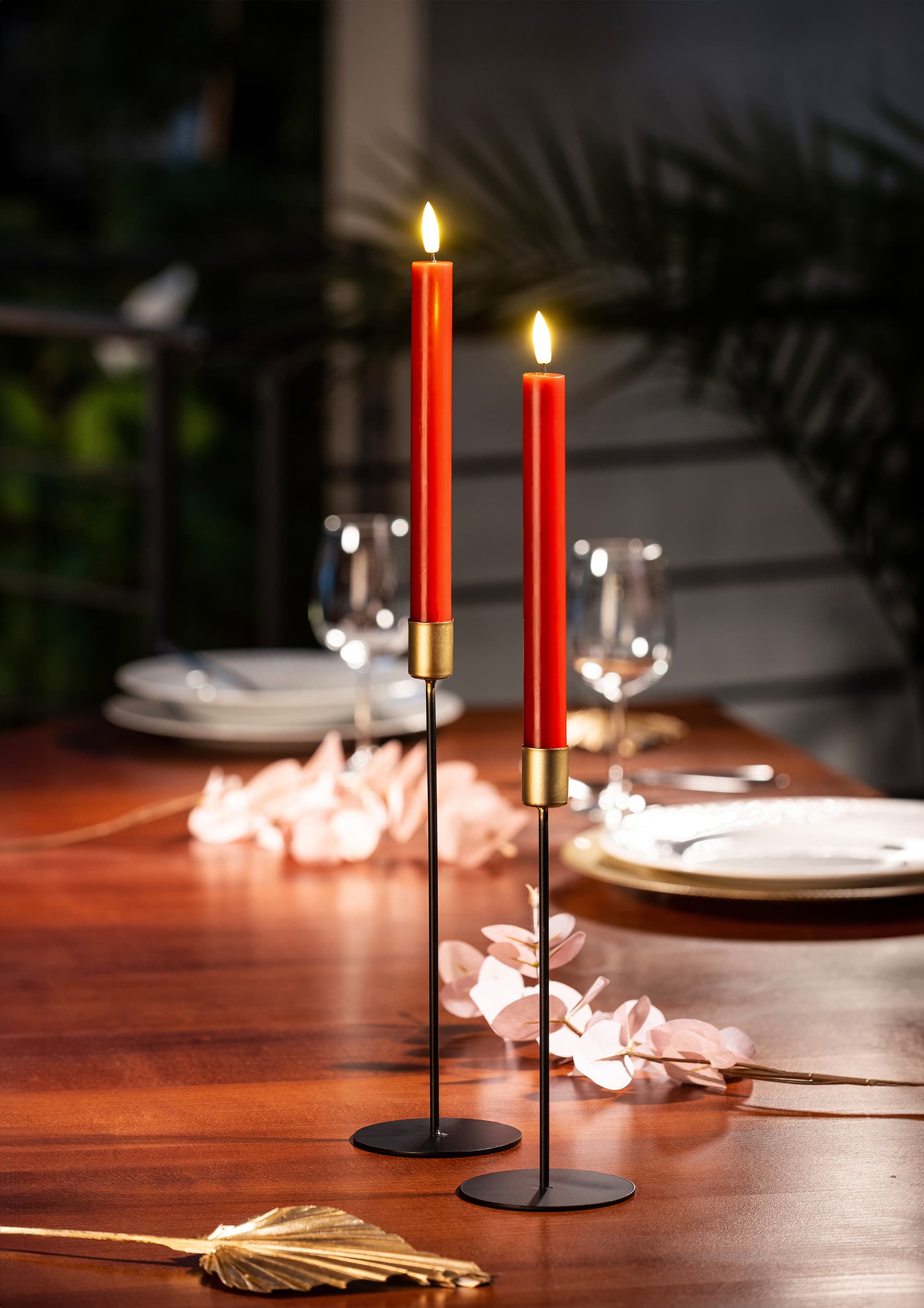 Produktbild flower Power 3D LED-Stabkerze 2er Set 2 von 2