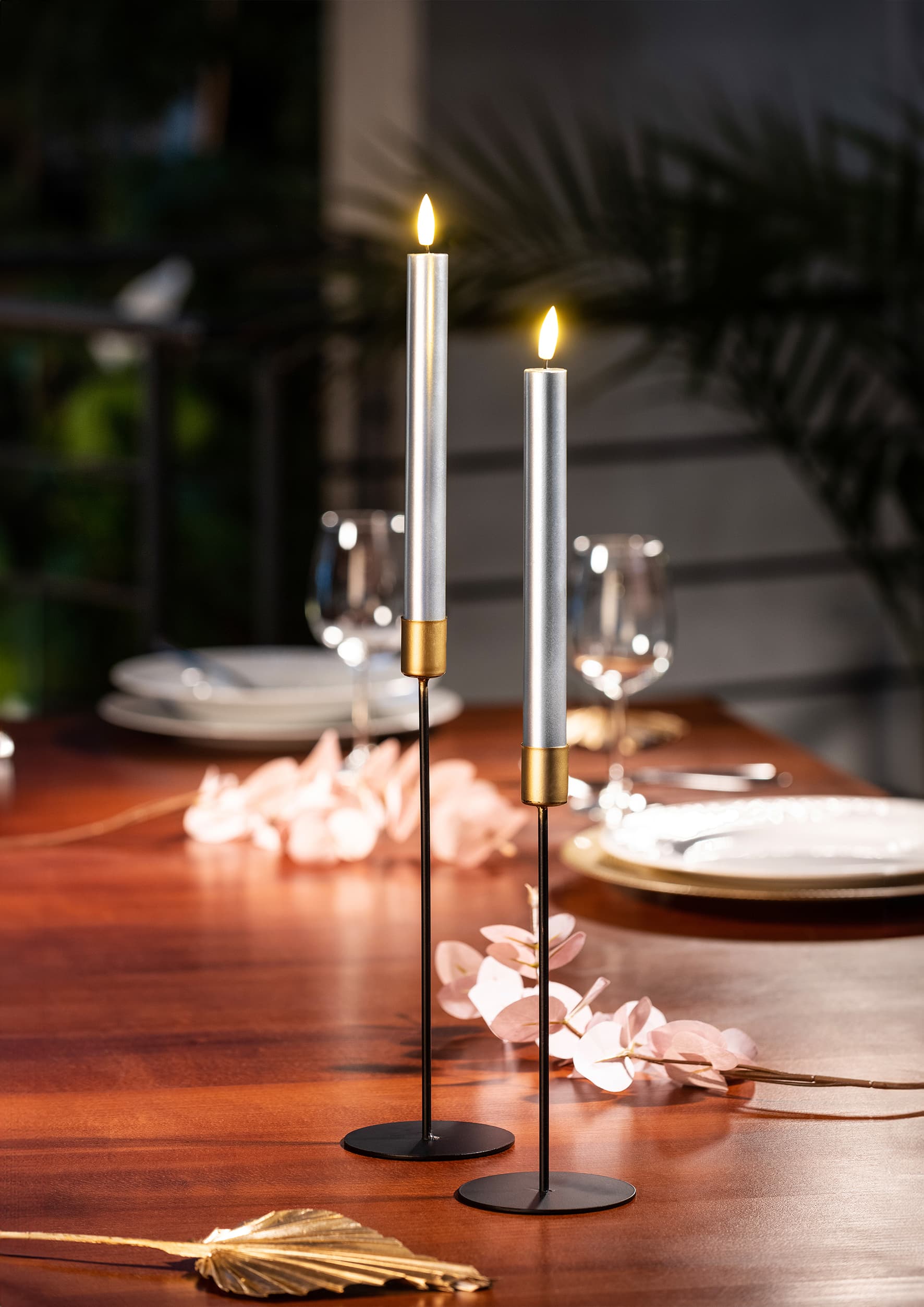 Produktbild flower Power 3D LED-Stabkerze 2er Set 2 von 2