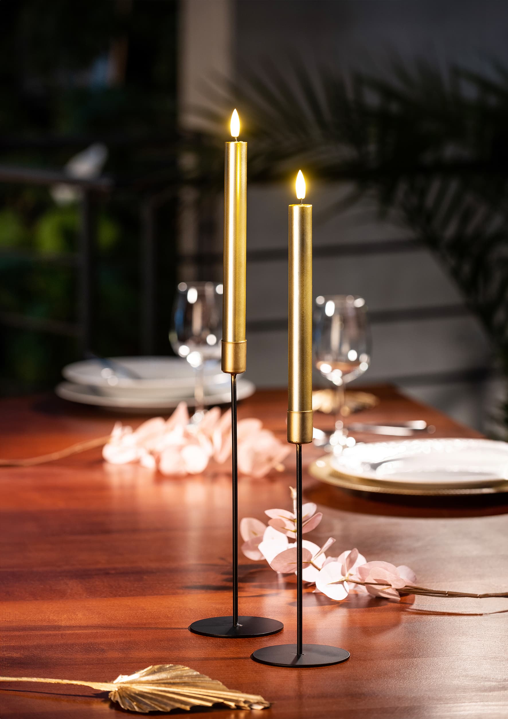 Produktbild flower Power 3D LED-Stabkerze 2er Set 2 von 2