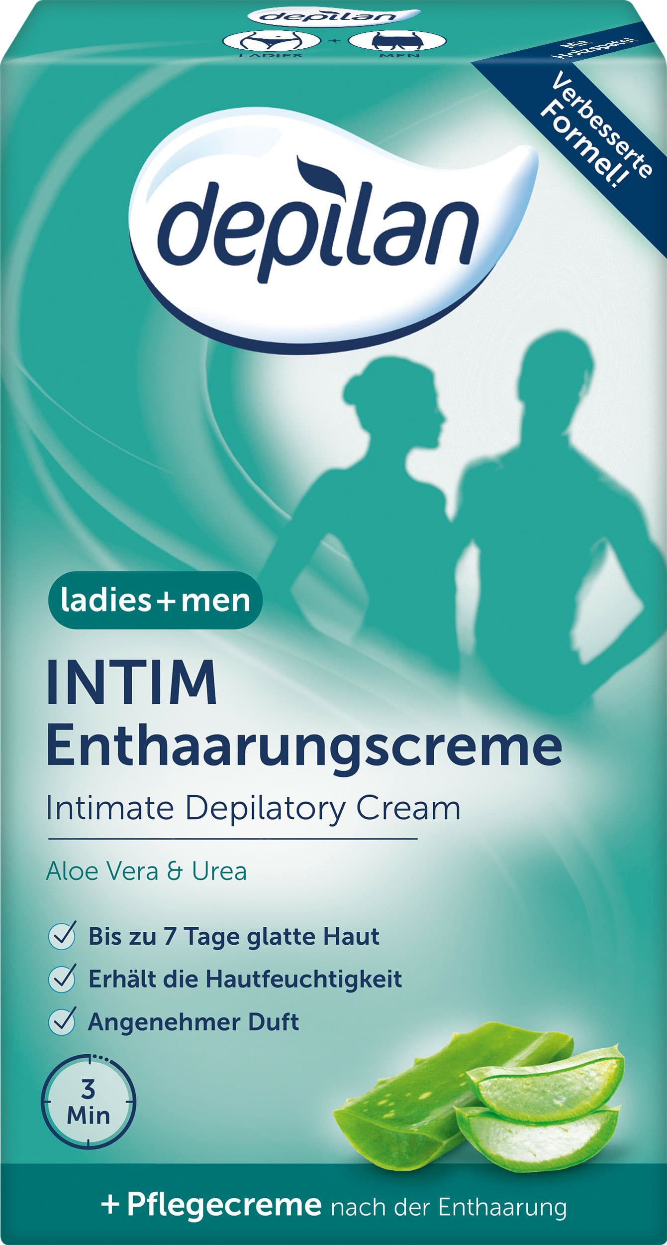 depilan Ladies & Men Intim-Enthaarungscreme und -Pflegecreme