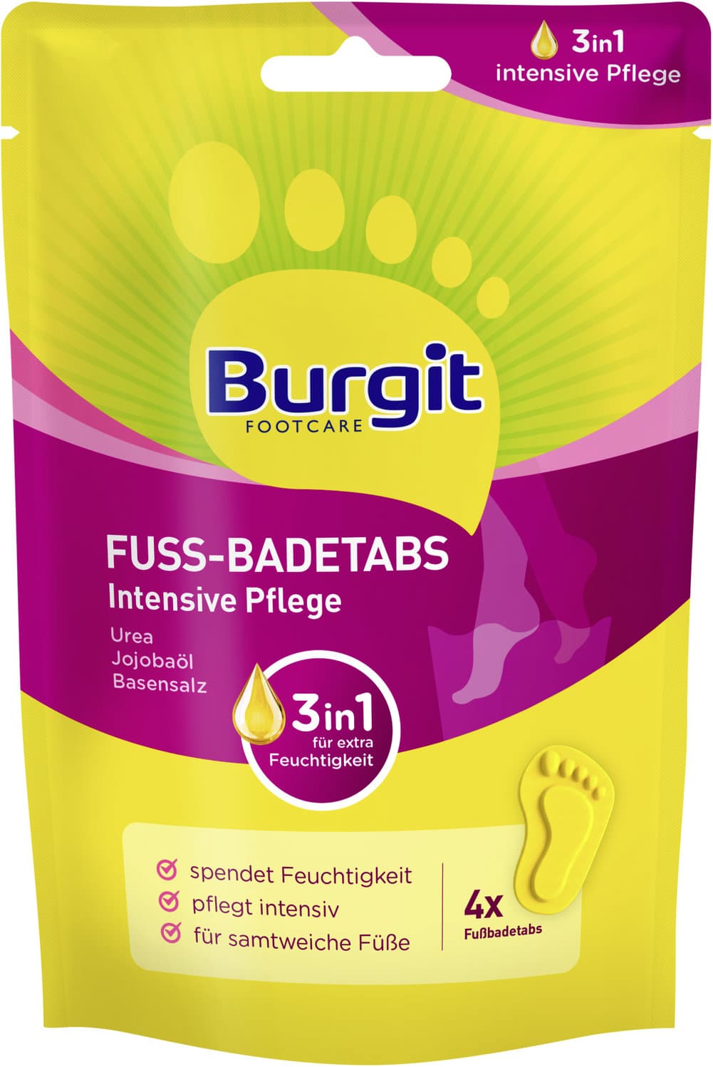 Burgit Fußbadetabs Intensive Pflege