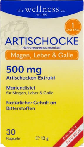 The Wellness Co Artischockecynarin Mariendistel