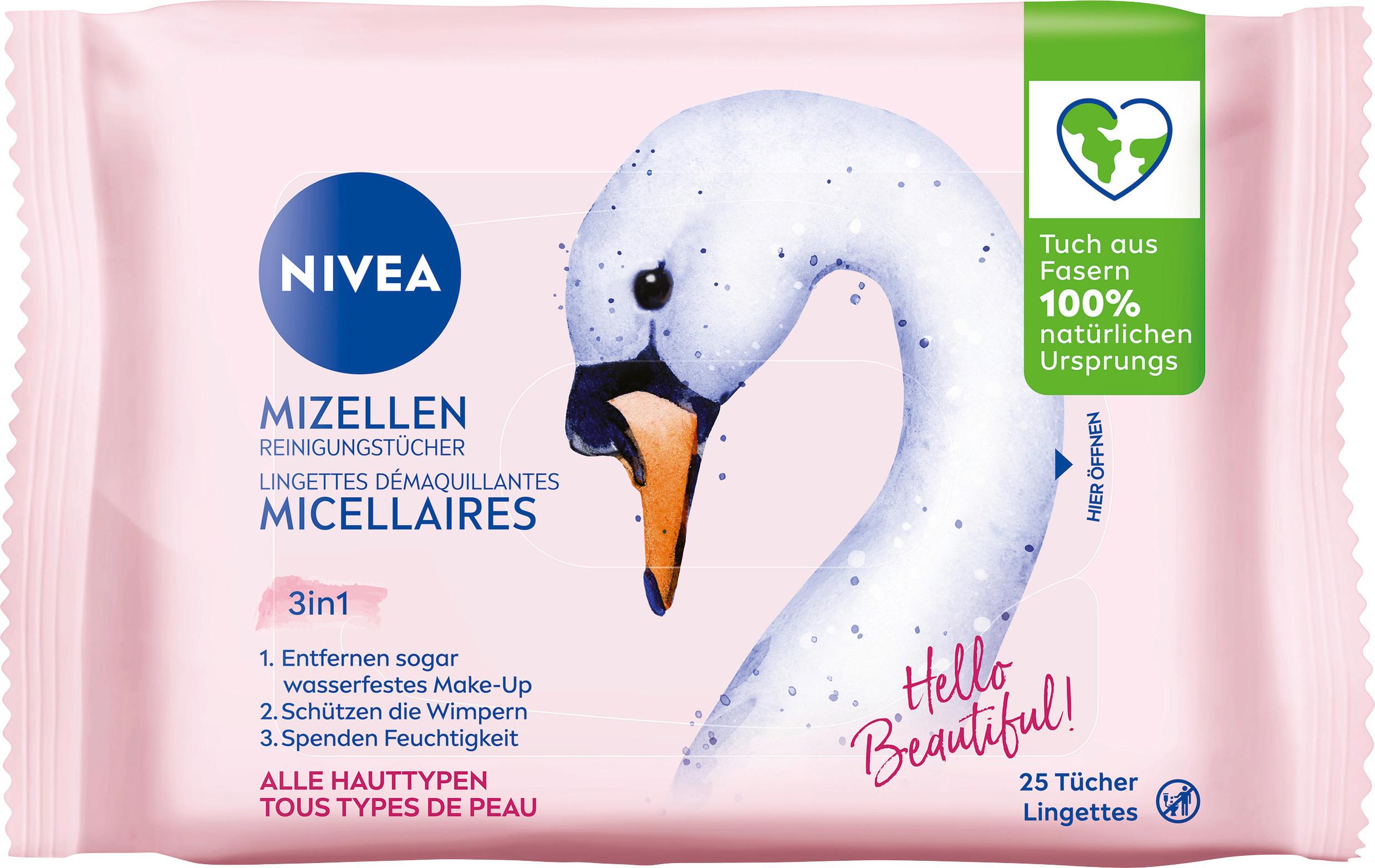 NIVEA Mizellen Reinigungstücher 3in1 25 Tücher Limited Edition Pfau