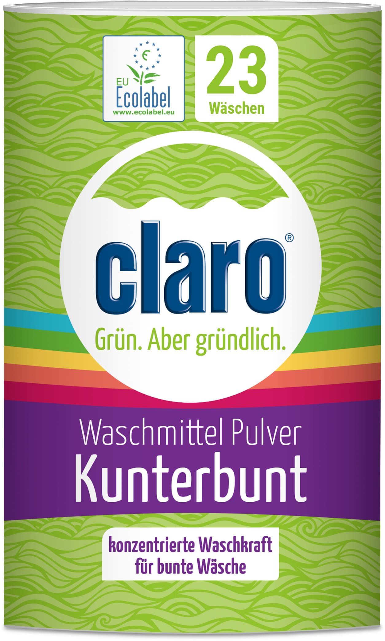 claro Waschmittelpulver Kunterbunt