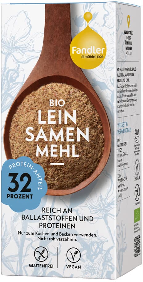 Fandler Bio Leinsamenmehl teilentölt