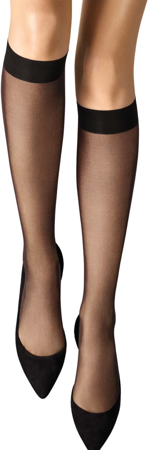 Wolford Damen Kniestrümpfe Individual Knee-Highs 10 DEN