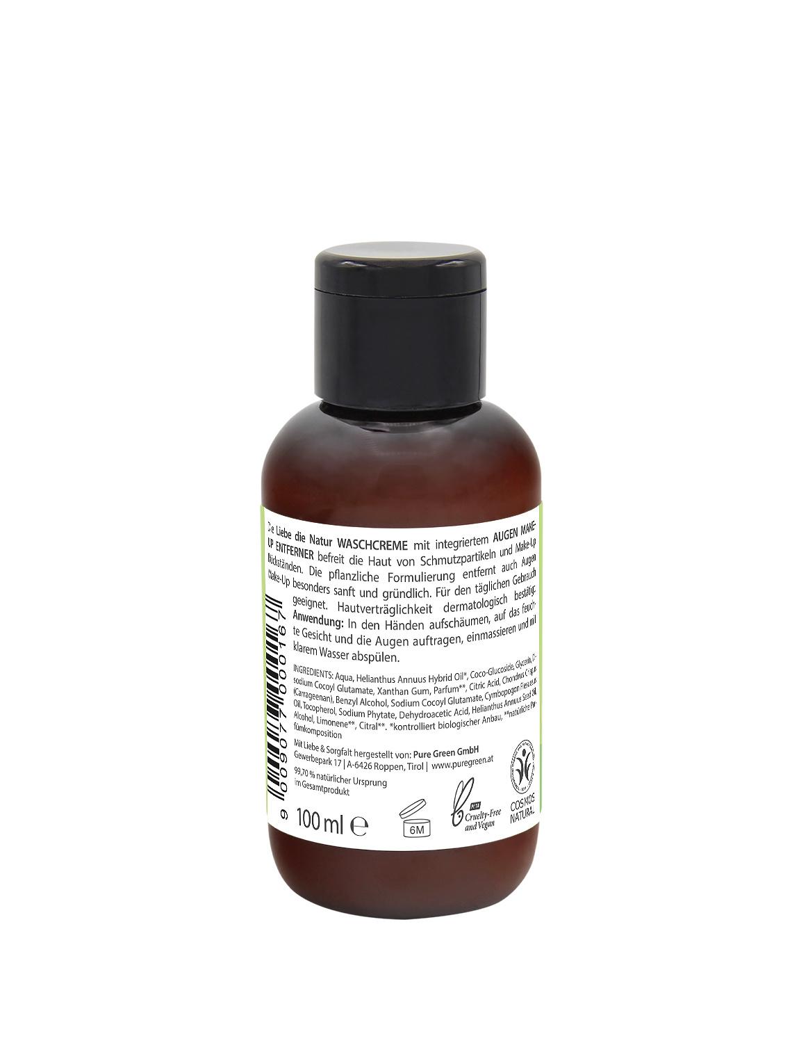 Produktbild LIEBE DIE NATUR - natürliche Waschcreme und Augen Make-Up Entferner 2 von 2