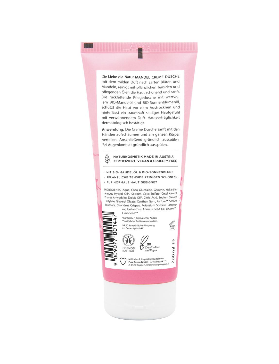 Produktbild LIEBE DIE NATUR - natürliche Mandelcremedusche 2 von 2