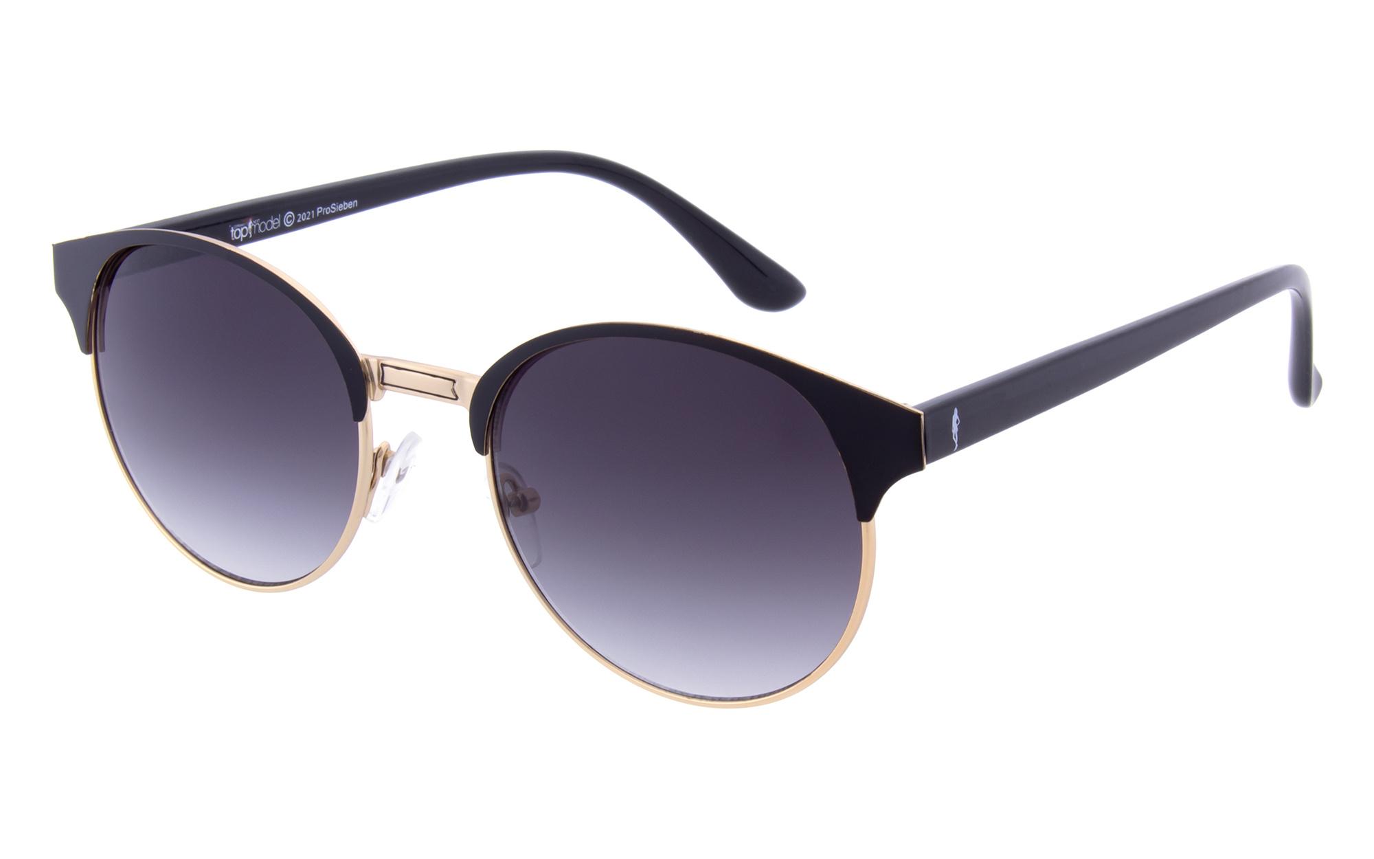 GNTM Sonnenbrille Gold mit Schwarzen Farbakzenten