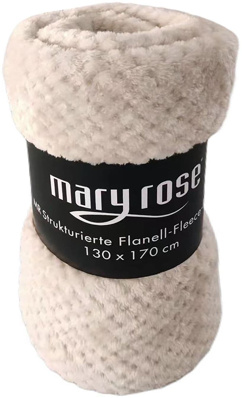 Mary Rose Strukturierte Flanell-Fleece-Decke 130x170cm