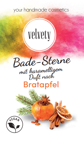 VELVETY Badesterne Bratapfel