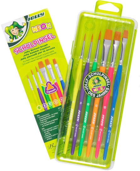 JOLLY Dreikantpinselset des Jahres NEON 6er-Set
