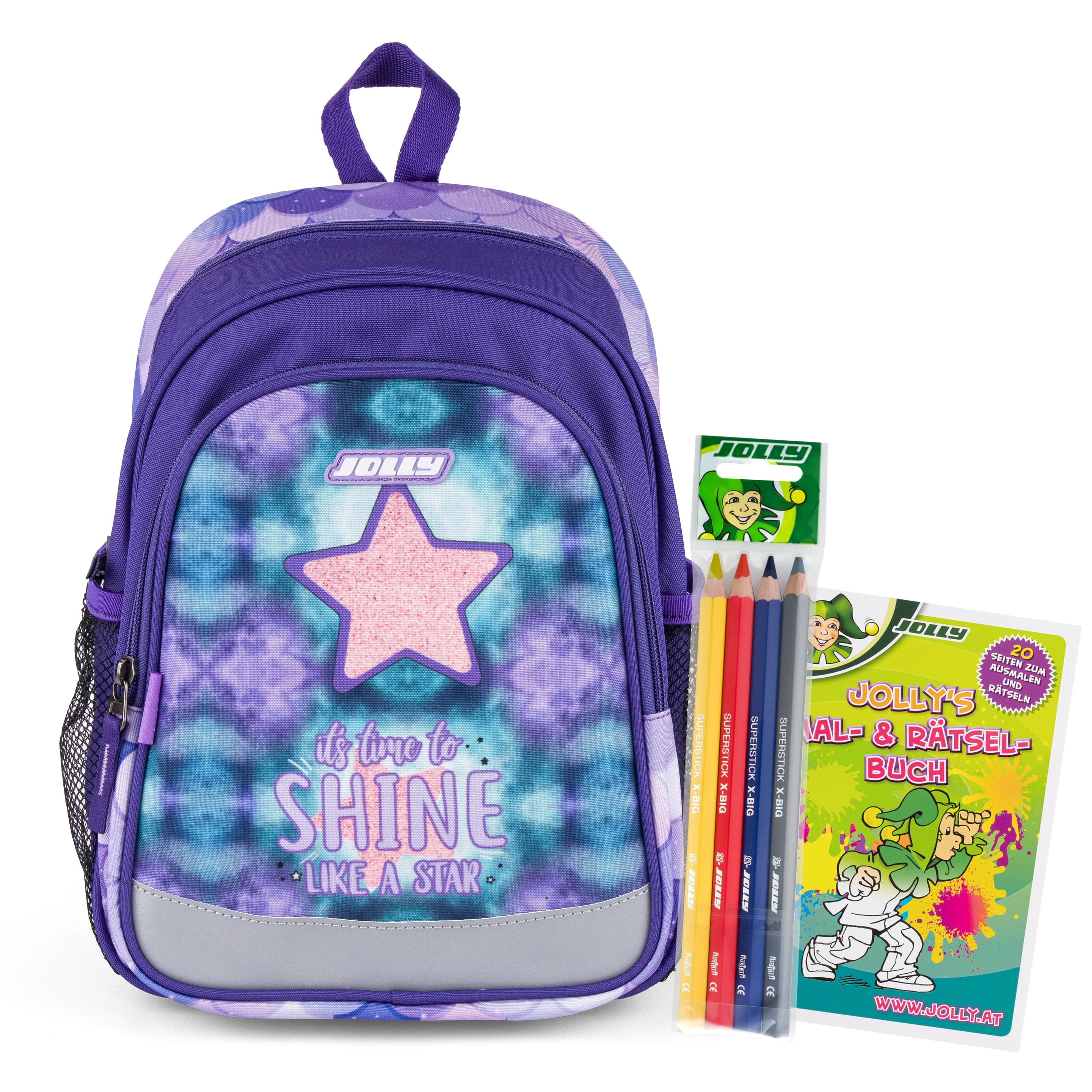 JOLLY Kindergarten-Rucksack-Set Star 6teilig