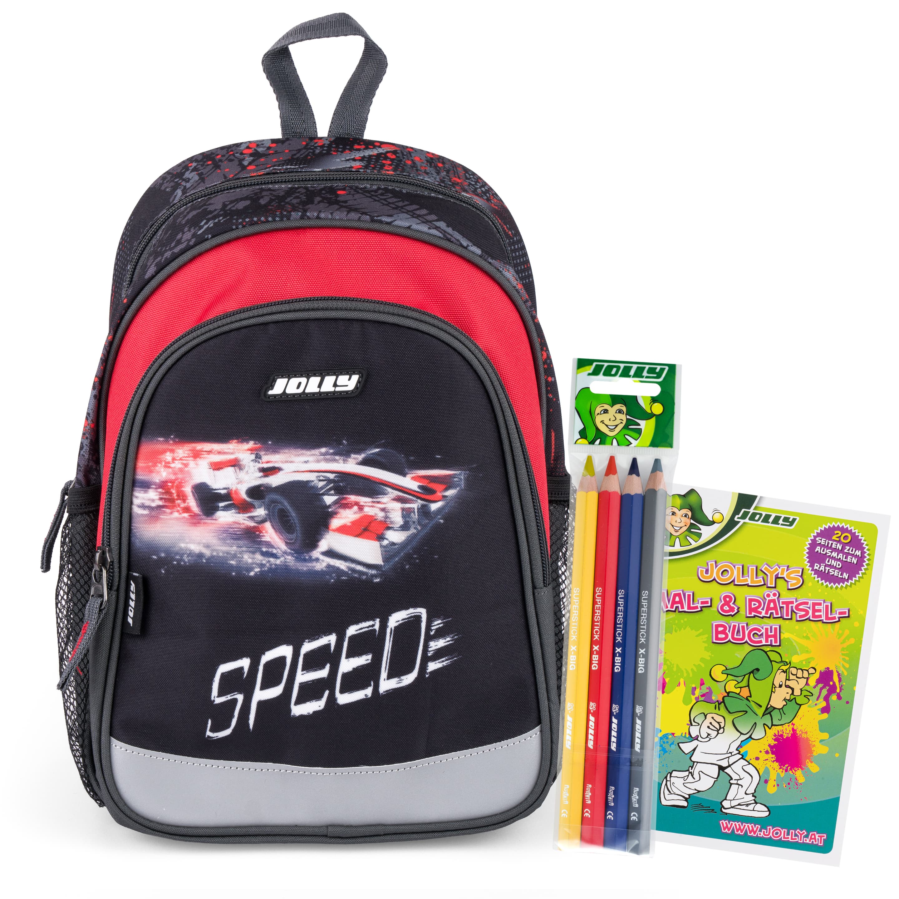 JOLLY Kindergarten-Rucksack-Set Speed 6teilig