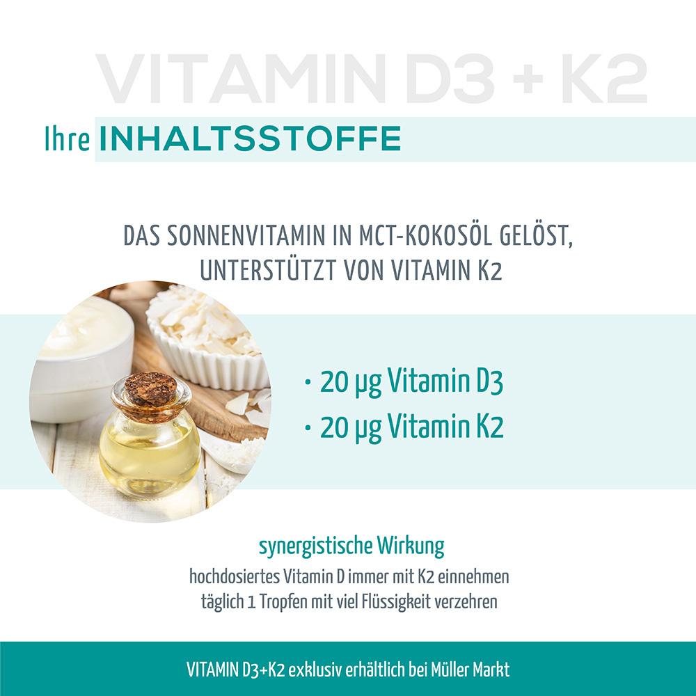 Produktbild Dr. Kneißl Naturprodukte Vitamin D3+K2 Tropfen 4 von 4
