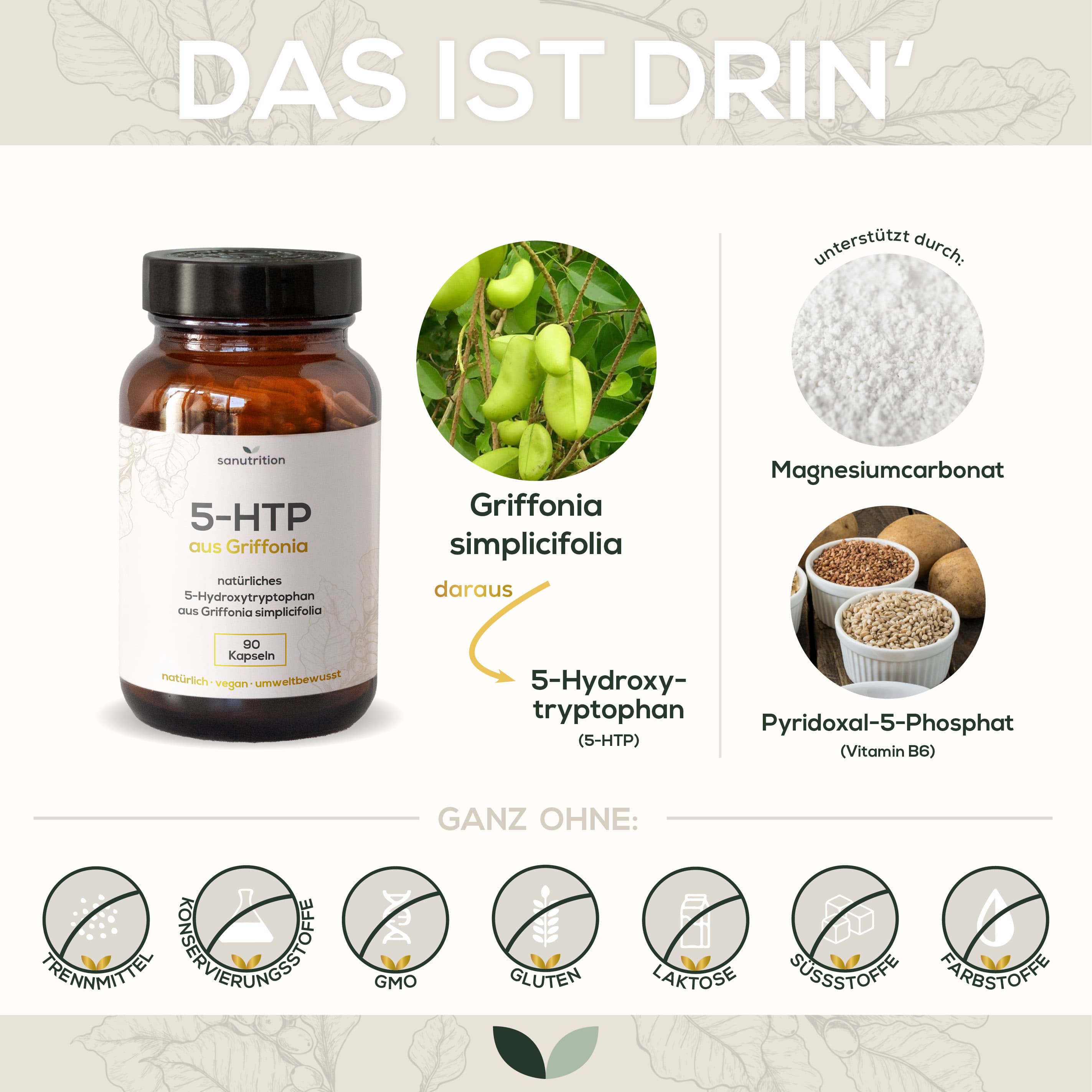 Produktbild Sanutrition® 5-HTP aus Griffonia Kapseln 4 von 4