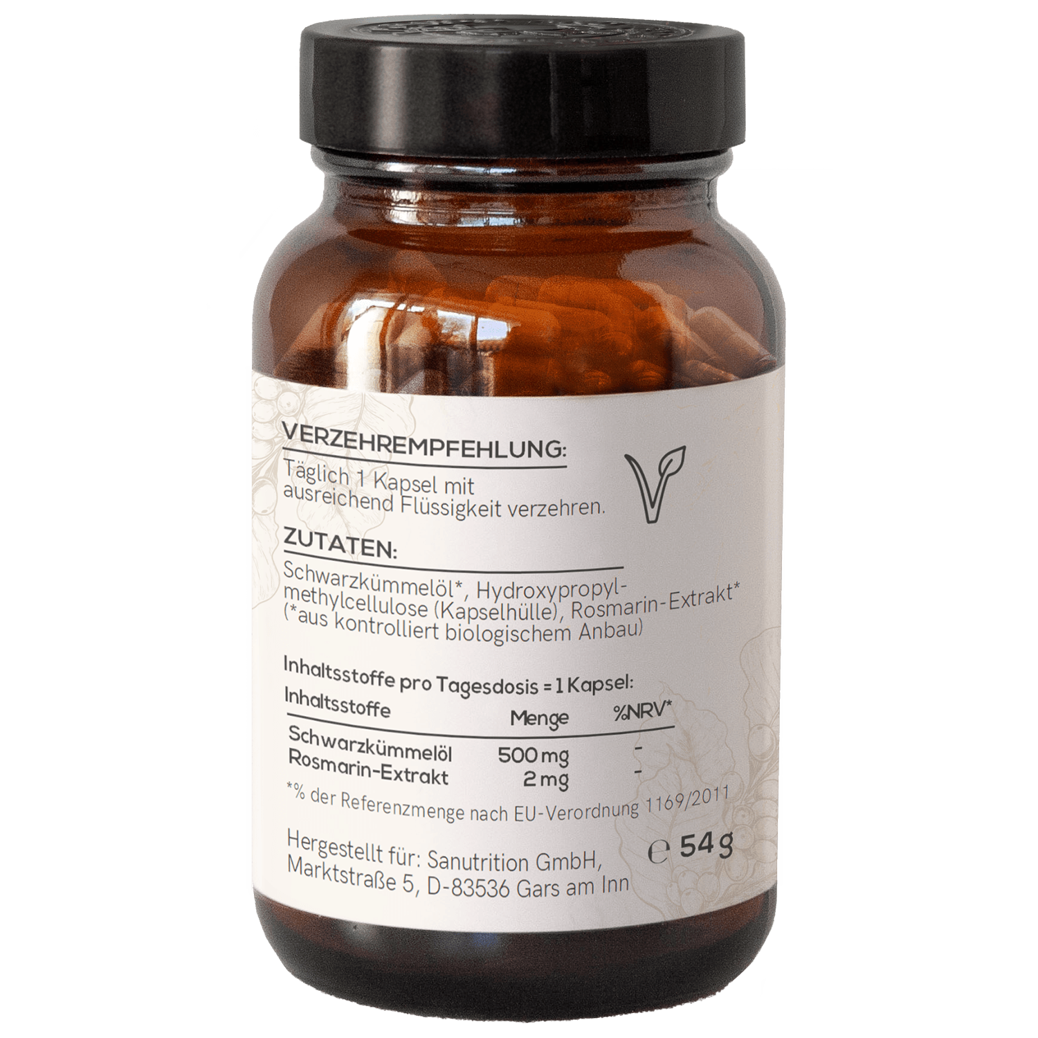 Produktbild Sanutrition® Schwarzkümmelöl Kapseln 2 von 4