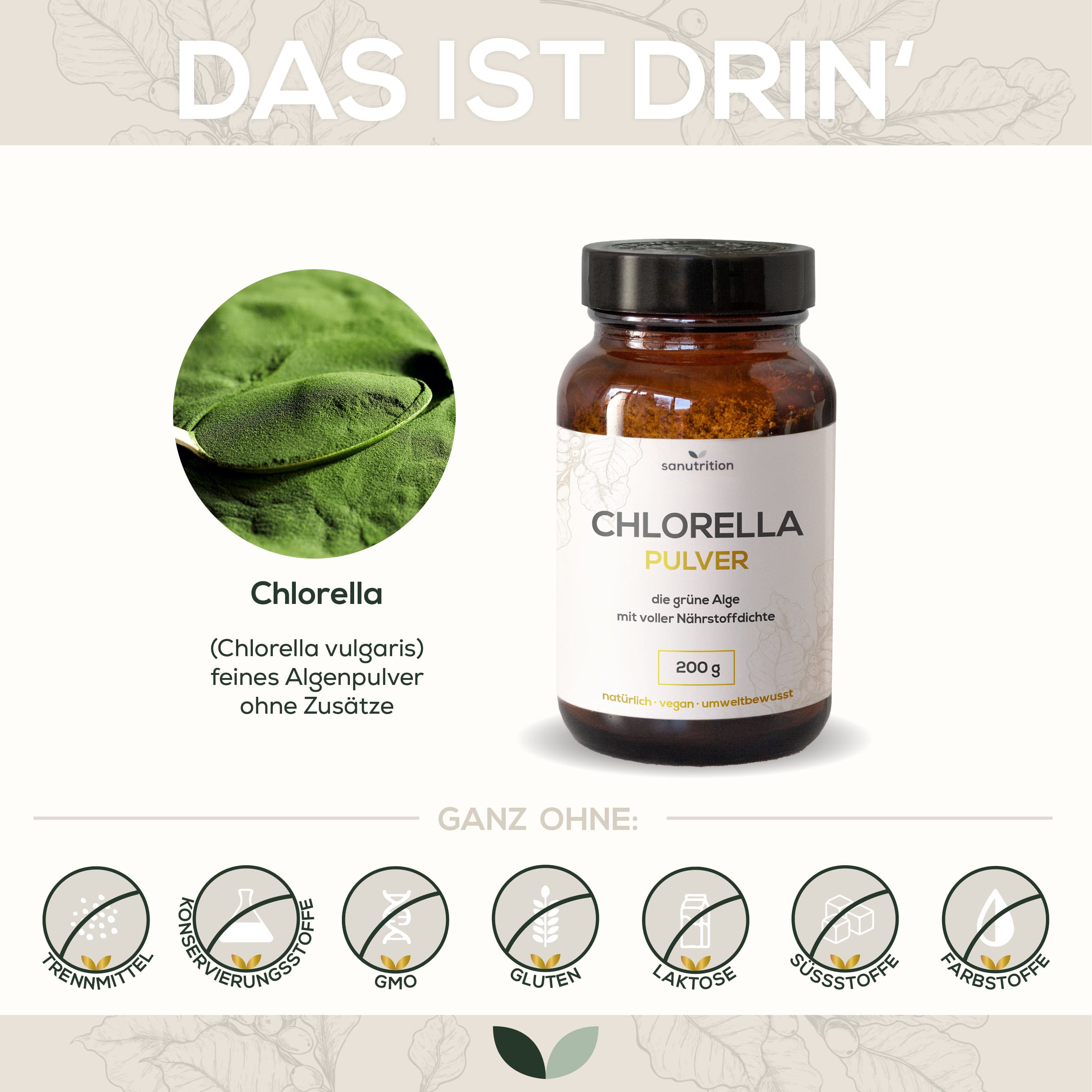 Produktbild Sanutrition® Chlorella Pulver 4 von 4