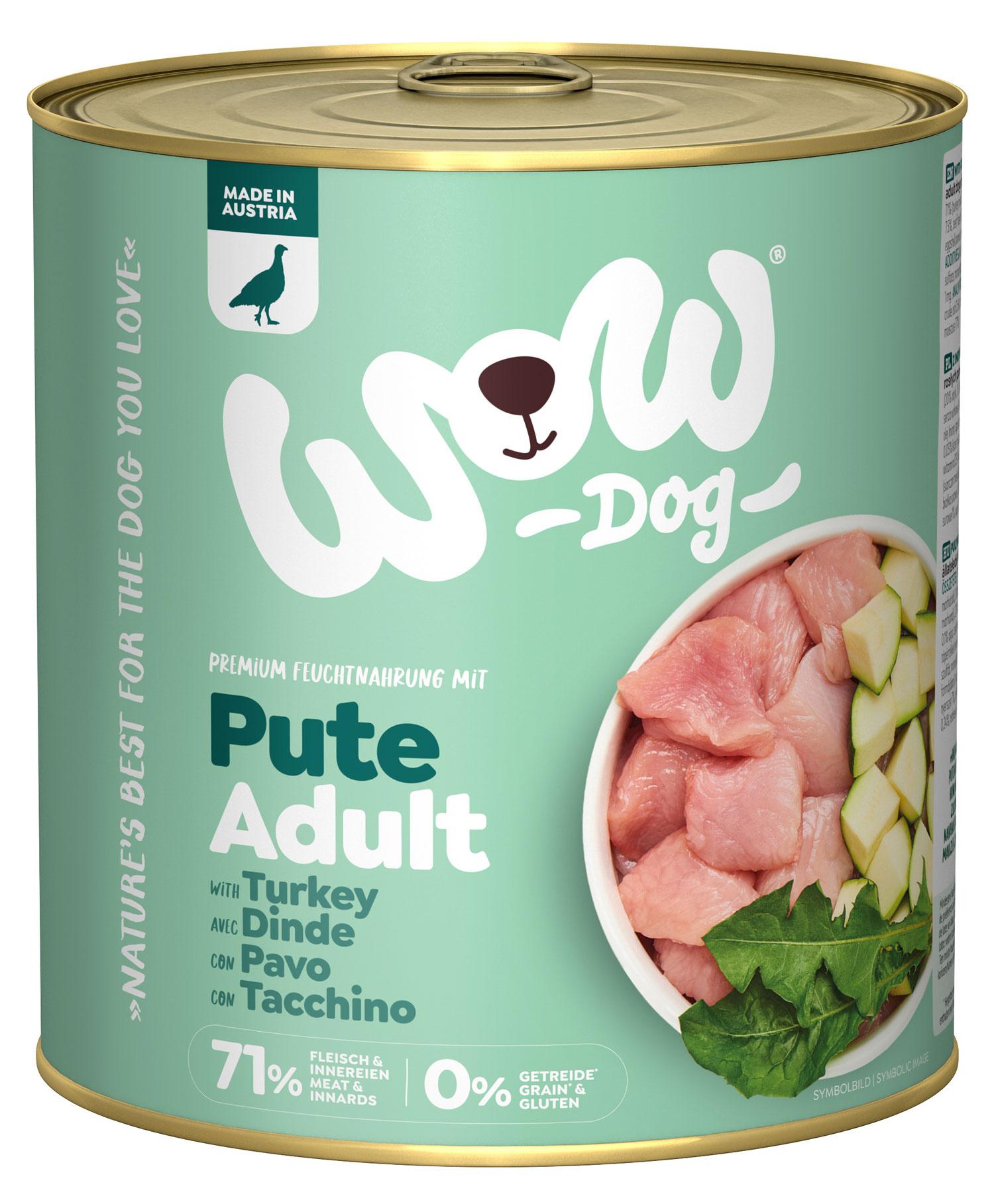 WOW Hundenassfutter Adult Pute