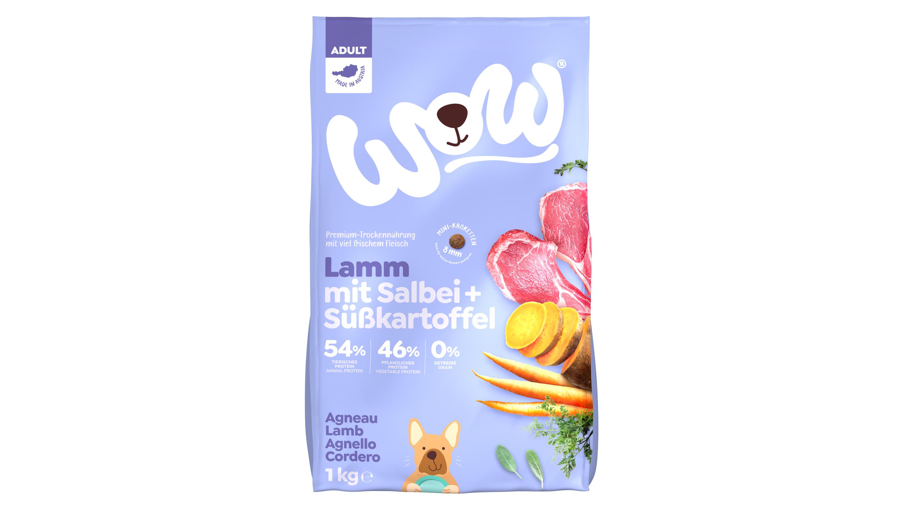 WOW Hundetrockenfutter Minis Adult Lamm