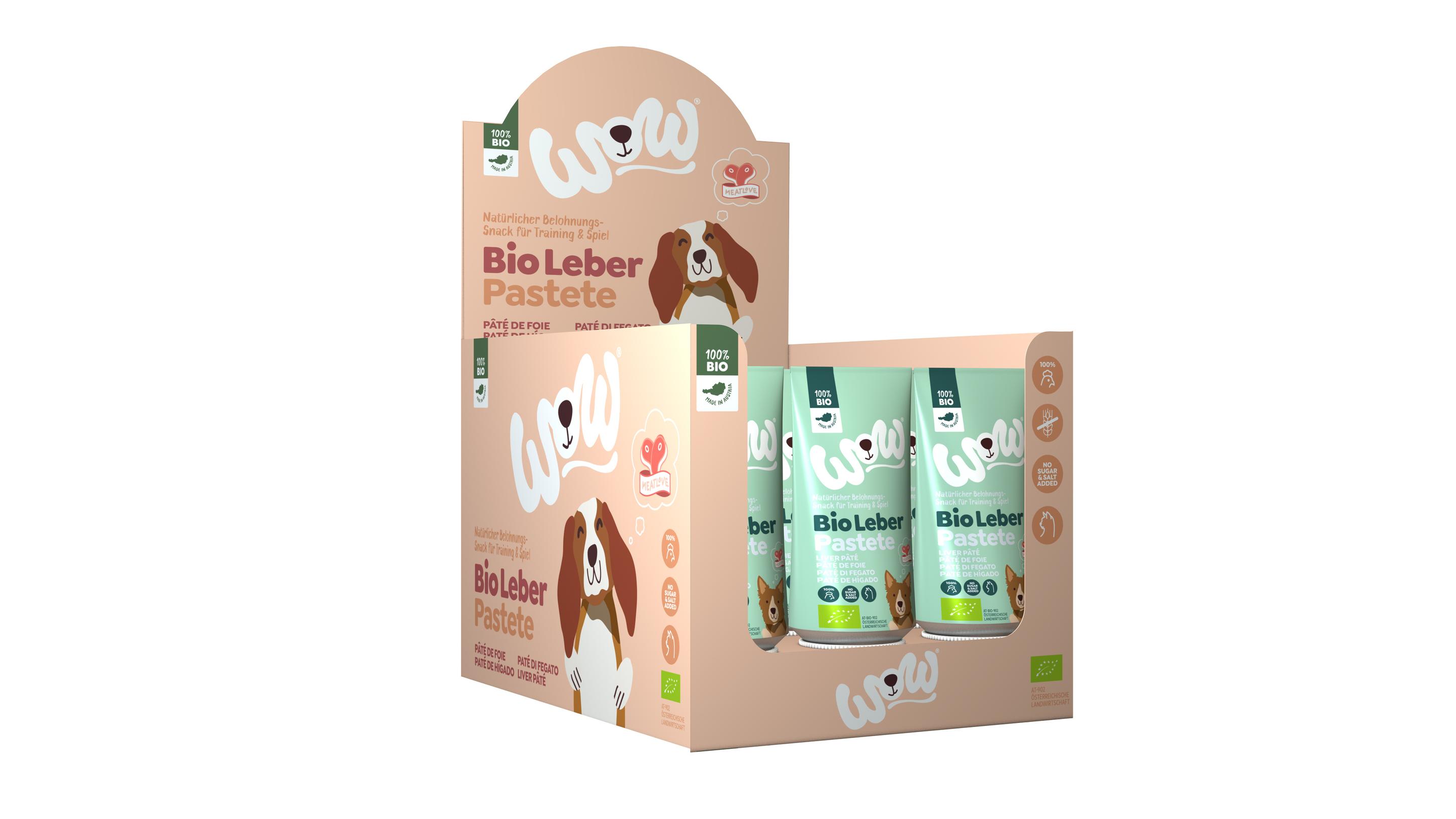 WOW Hundesnack Bio Leberpastete