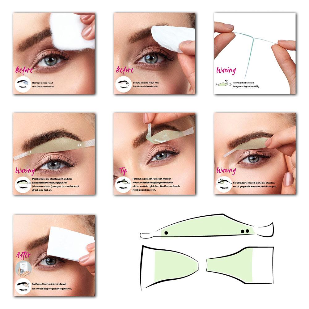 Produktbild andmetics Brow Wax Strips Women 2 von 2