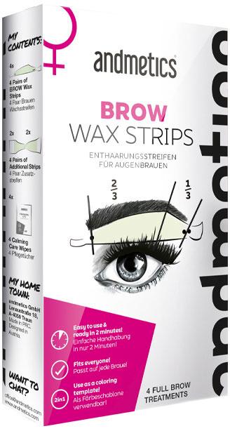 andmetics Brow Wax Strips Women
