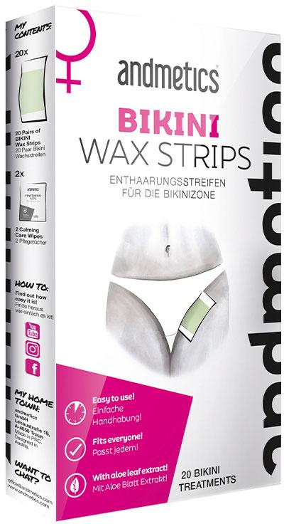 andmetics Bikini Wax Strips