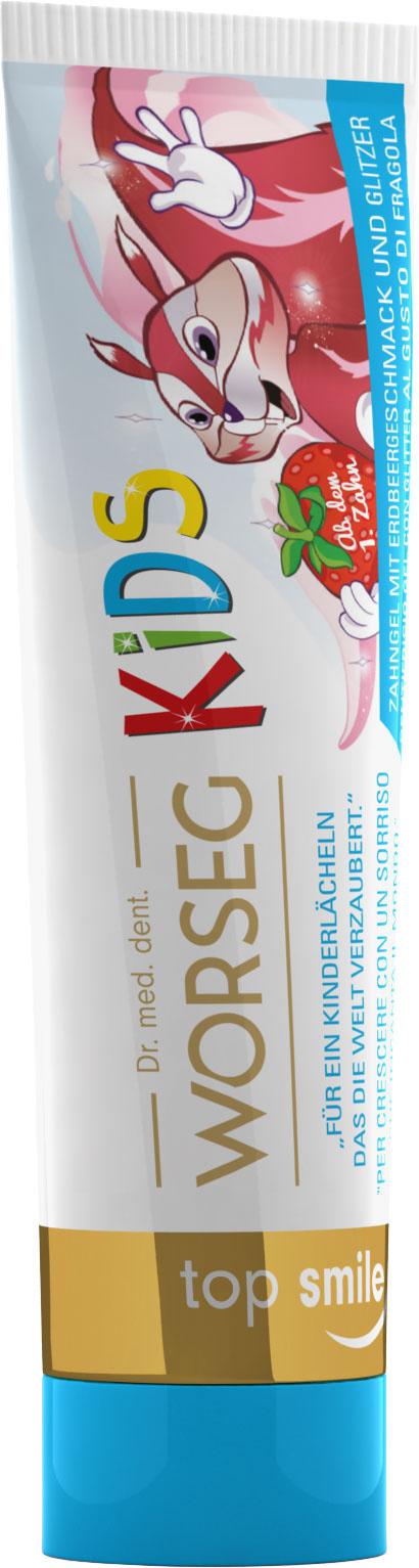 Produktbild Dr. WORSEG Zahngel top smile KIDS Erdbeere 2 von 2