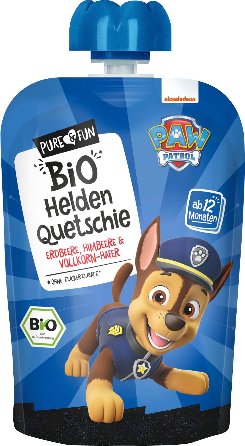 PURE&FUN Bio Quetschie Blau Helden Paw Patrol