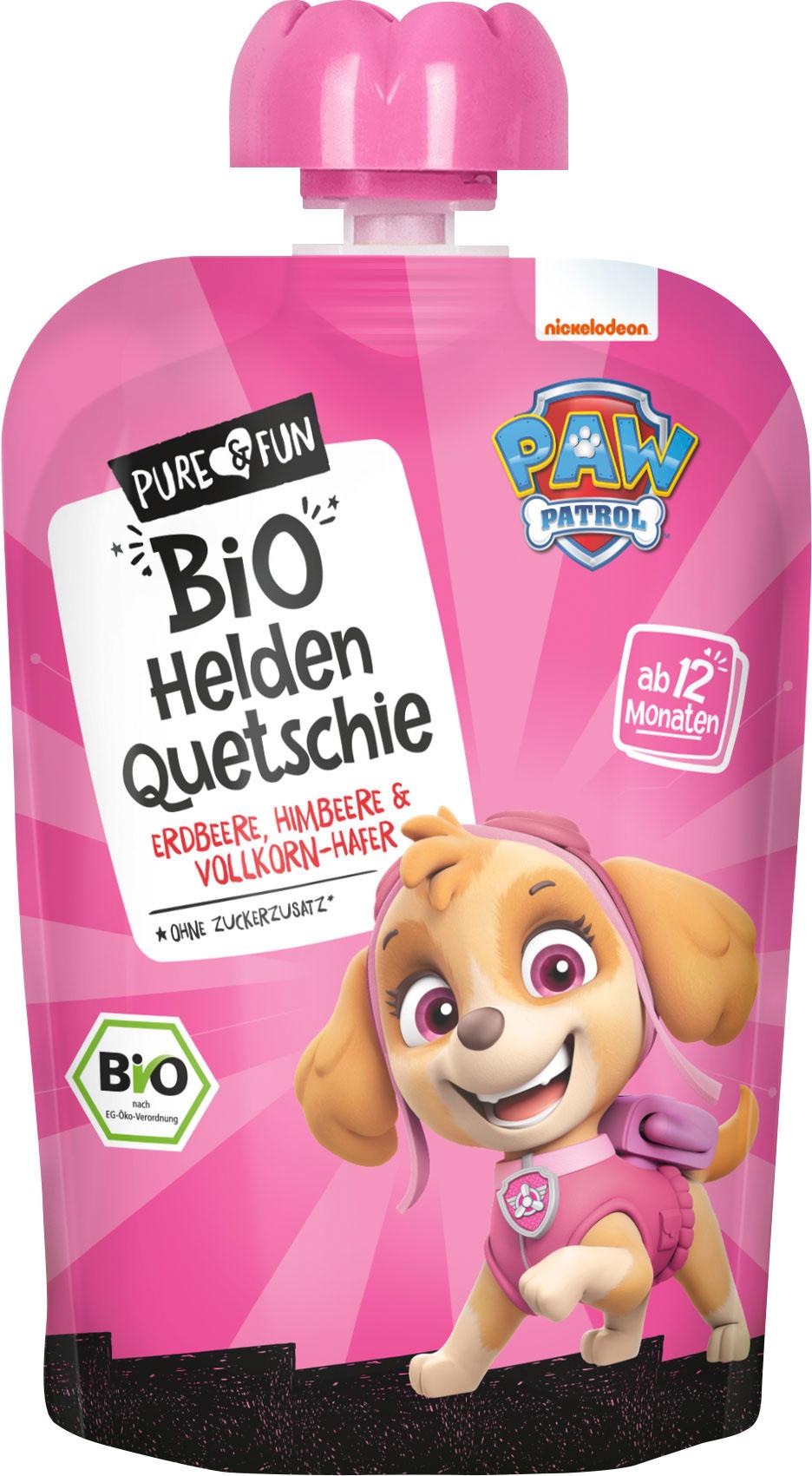 PURE&FUN Bio Quetschie Pink Helden Paw Patrol
