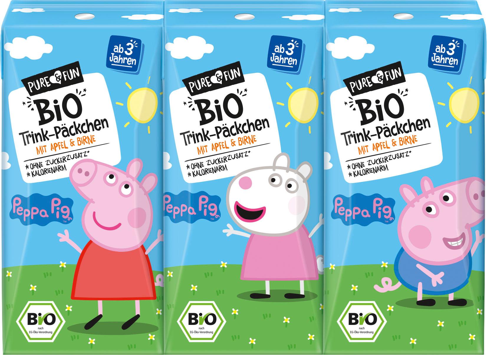 PURE&FUN Bio Trinkpäckchen Apfel&Birne