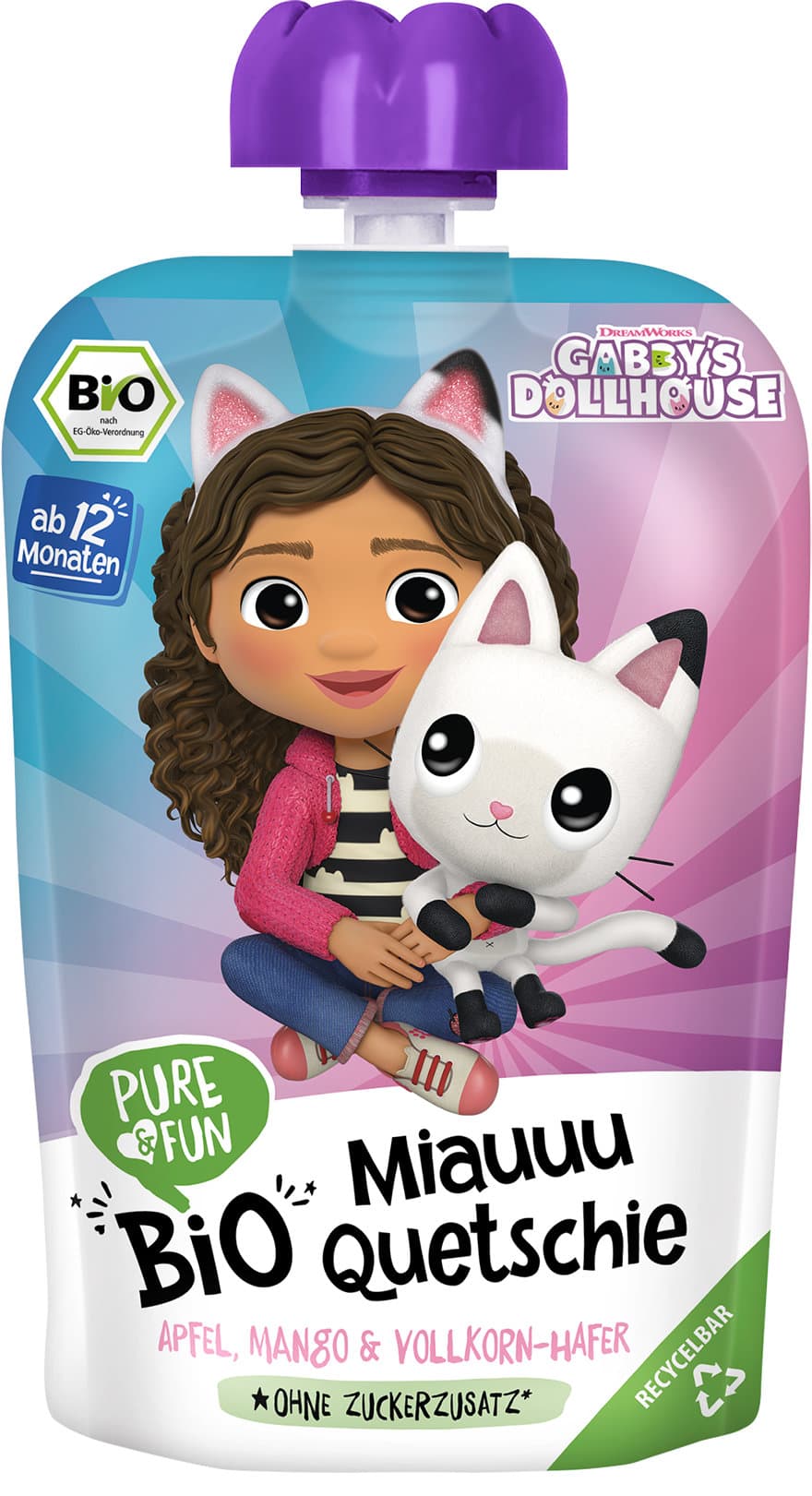 PURE&FUN Bio Gabby's Dollhouse Miauuu Quetschie