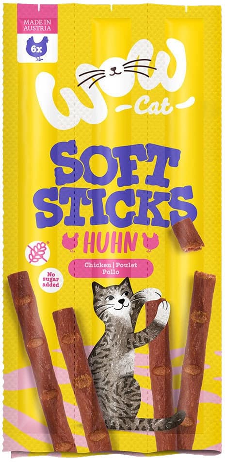 WOW Katzensnack Soft Sticks mit Huhn