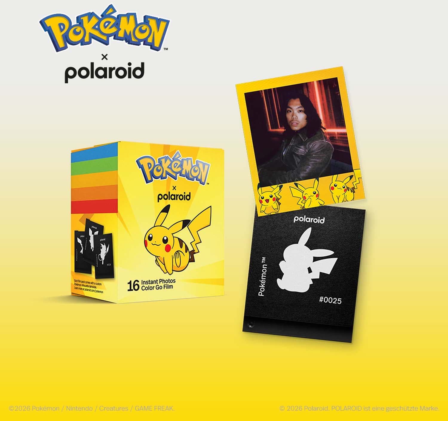 Polaroid Go Color Film - Pokémon Pikachu Edition – Doppelpackung