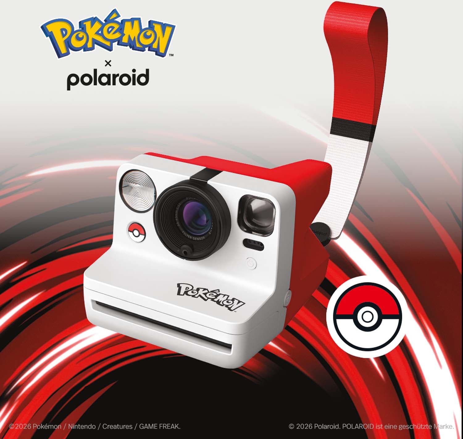 Polaroid Now Camera Pokéball Edition
