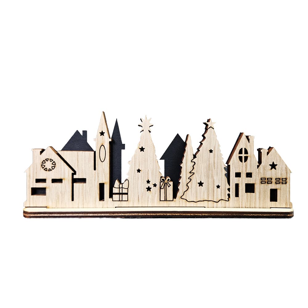 Standbild Weihnacht Dorfsilhouette