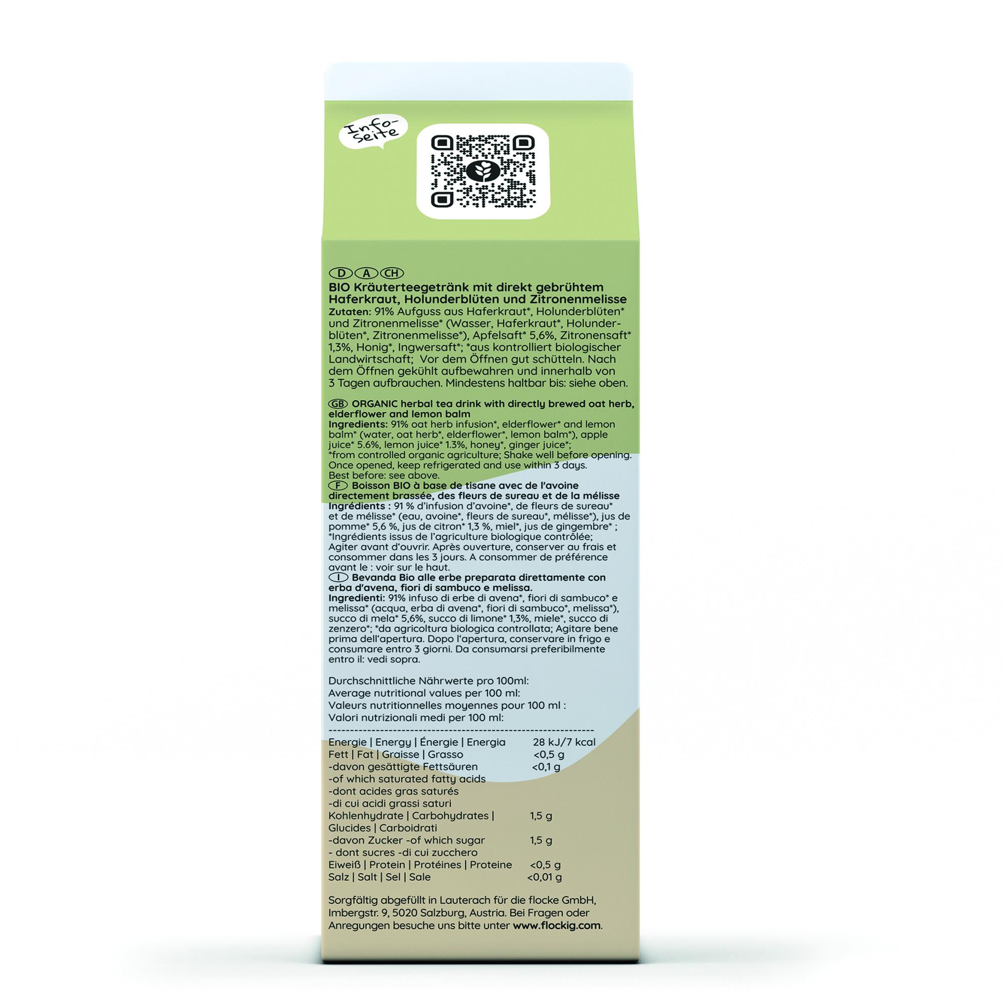 Produktbild FLOCKE Bio Eistee Apfel/Zitrone 2 von 2