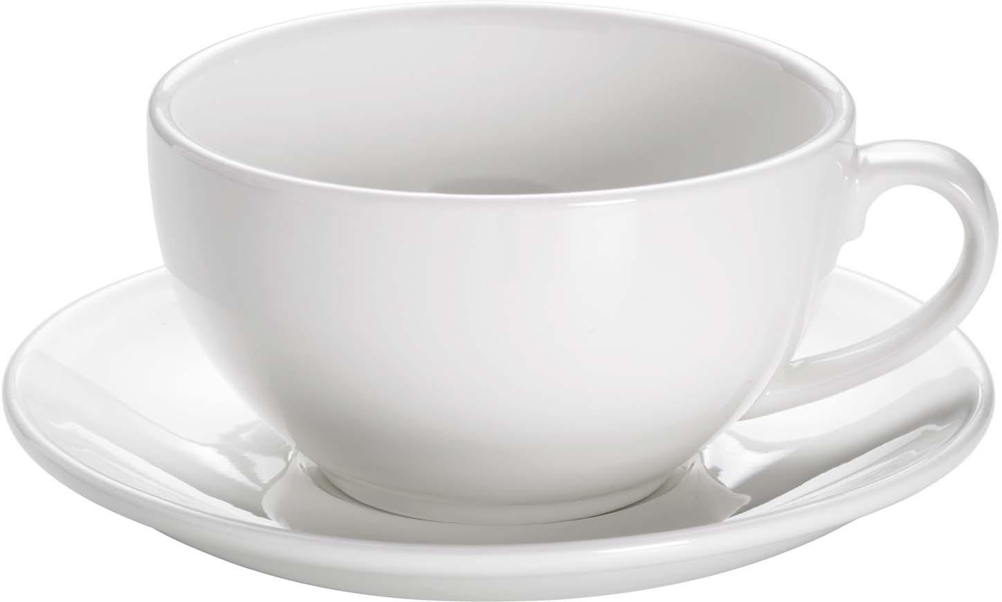 MAXWELL&WILLIAMS ROUND Cappuccinotasse mit Untertasse 310ml