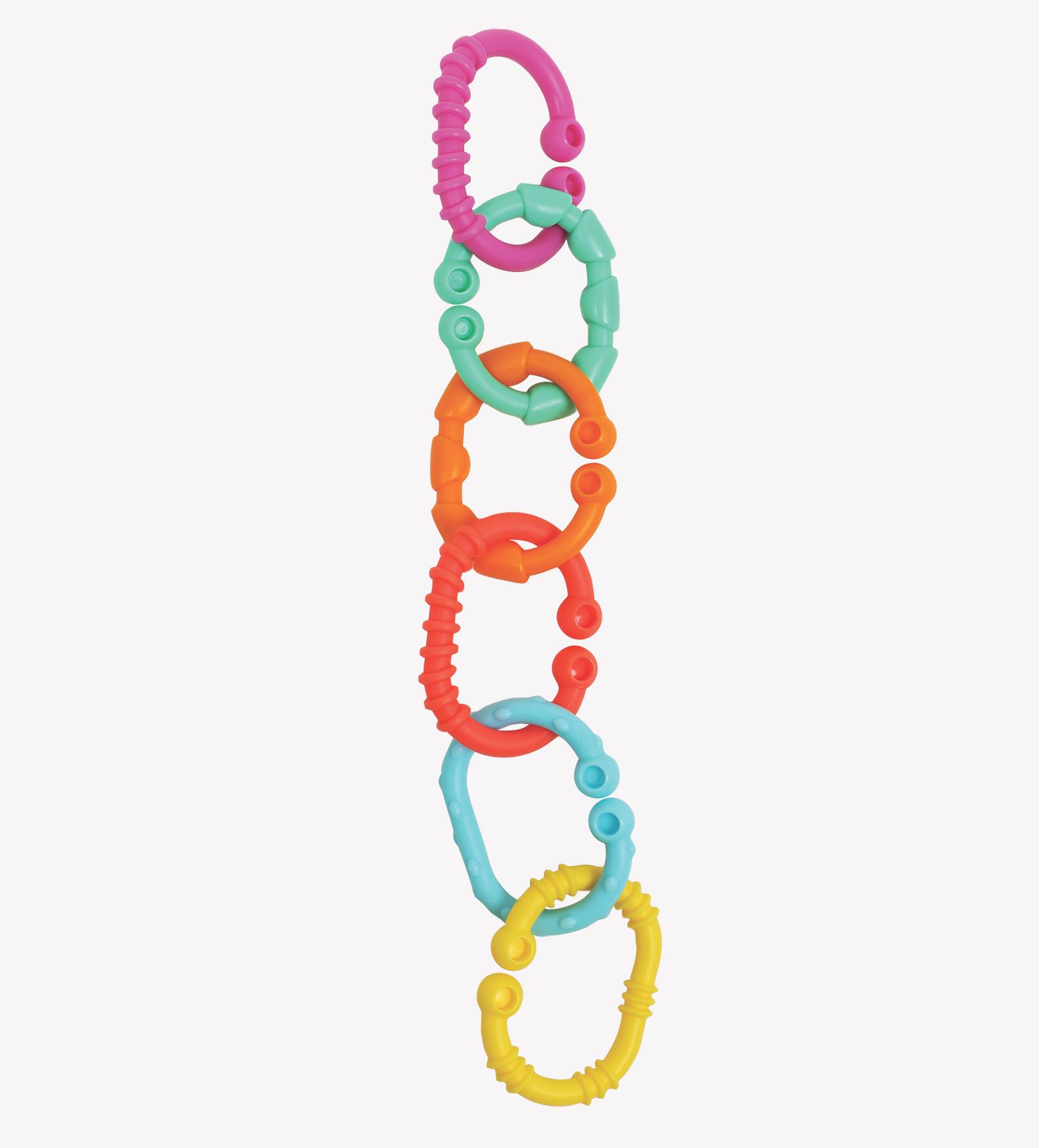 playgro - Kinderwagenkette Loopy Links 24-teilig