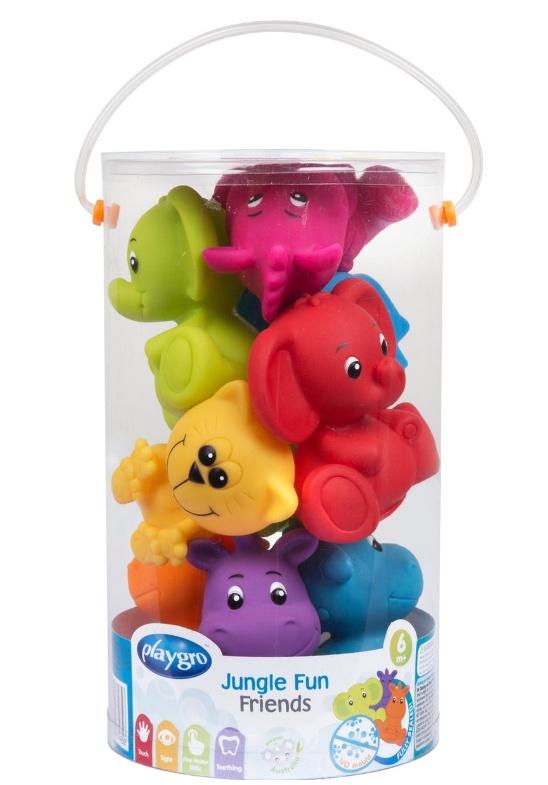 playgro - Geschenkset Badespielzeug Dschungeltiere