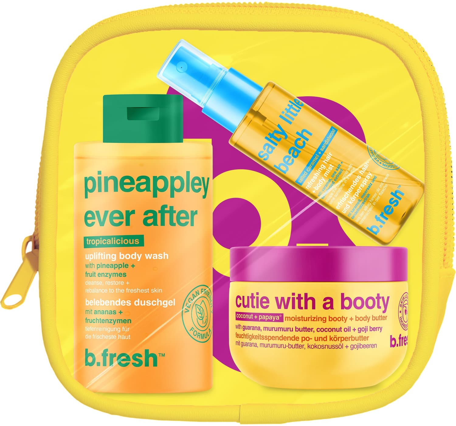 b.fresh Mini Körperpflege Tropicalicious travel trio Geschenkpackung