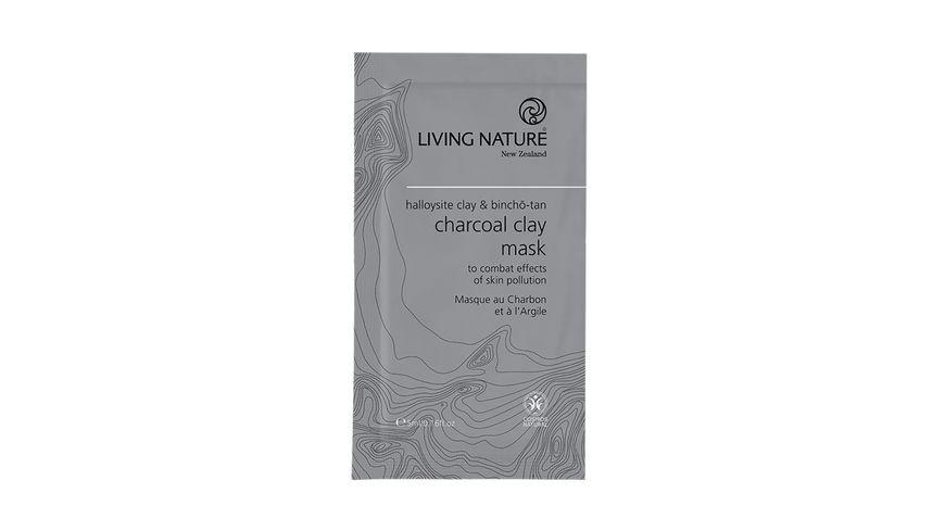 LIVING NATURE Charcoal Clay Mask: Kohle-Tonerde-Maske