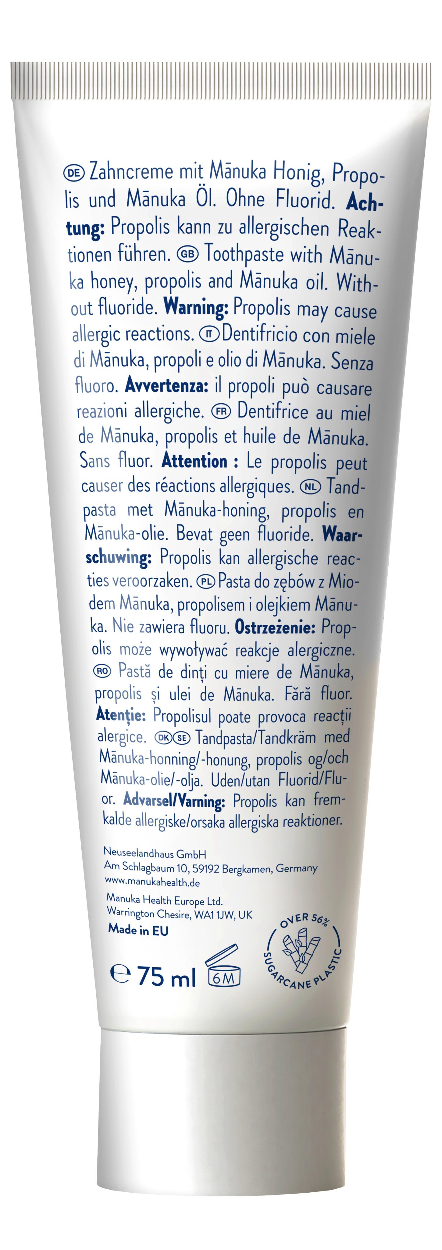 Produktbild Manuka Health Honig-Propolis Zahncreme mit Manuka-Öl 2 von 3
