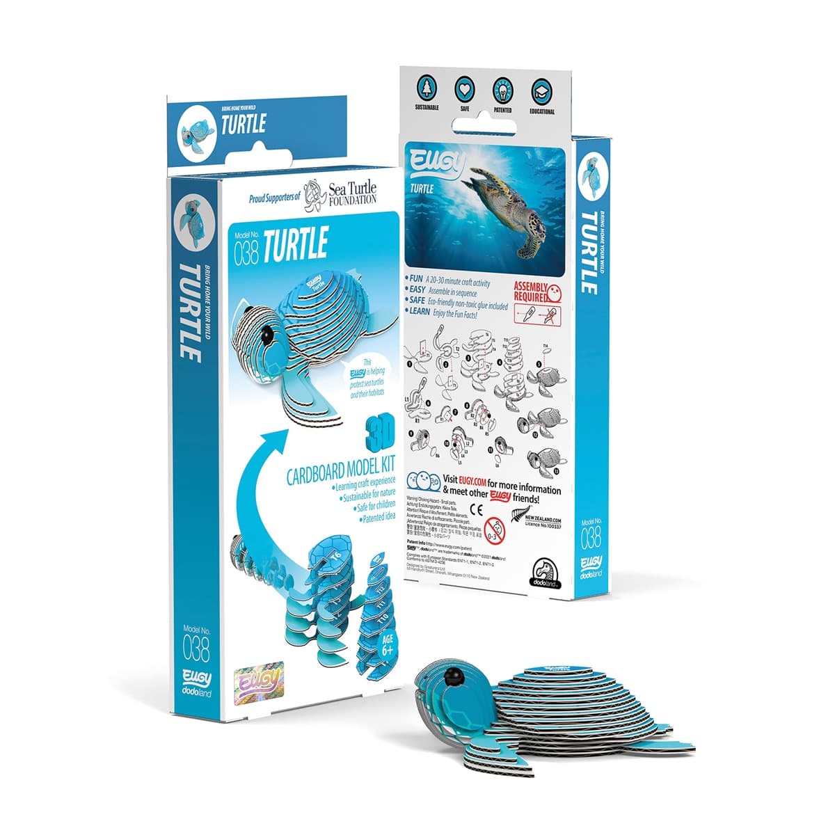 EUGY 3D Bastelset Schildkröte