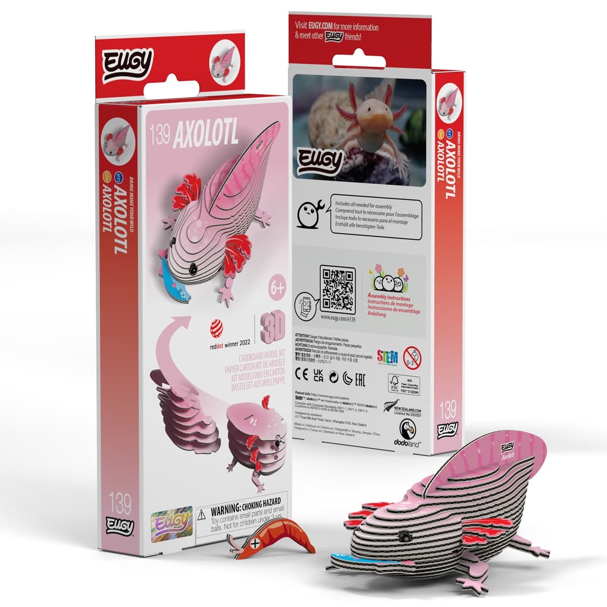EUGY 3D Bastelset Axolotl 
