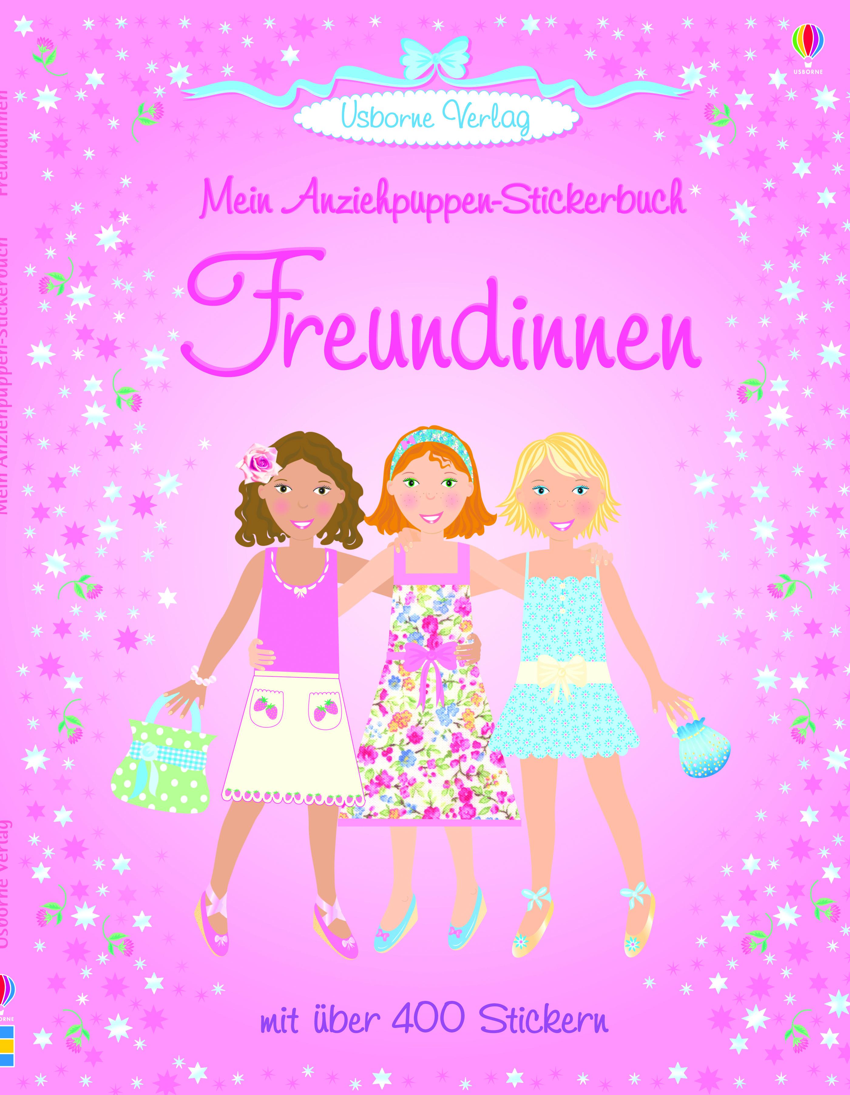 Buch - Usborne Verlag - Mein Anziehpuppenstickerbuch: Freundinnen