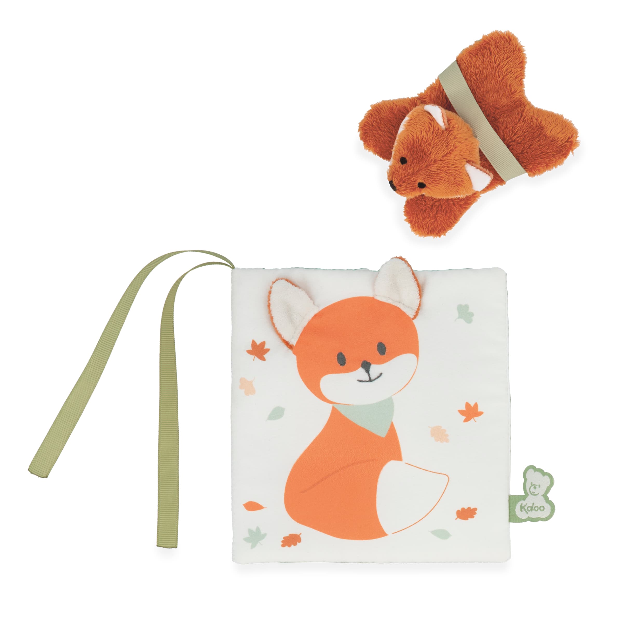 KALOO Stoffbilderbuch Paprika im Wald mit Mini-Fuchs, 14 cm
